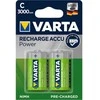 VARTA įkraunama baterija R14 (C tipas) 3000mAh Accu Power 2 vnt.
