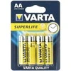 VARTA cinko baterija R6 (AA) Superlife 4 vnt