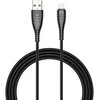 Cable USB A to Lightning VEGER 2,4A V105 1,2 m juodas