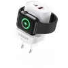 Įkroviklis VEGER (W002E) (1xUSB-C; 1xUSB; Watch; 25W) baltas