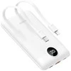 Powerbank Veger C11 (W1170) PD QC3.0 2A 22,5W 10000 mAh su with built-in USB C cables/ Lightning baltas