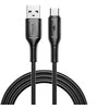 WiWU - Starlink serijos duomenų kabelis Wi-C001 USB A į USB C 2,4A - juodas