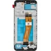 Zila LCD ekranas, skirtas SAMSUNG A02S OEM su rėmeliu (164 mm)