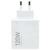 XIAOMI oryginalna kroviklis jungiama į tinklą USB A QC3.0 6A 120W MDY-16-EN balta bulk