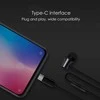 XIAOMI original wire earphone Typ C su mikrofonu HSEJ04WM juodos spalvos blister pakuotė