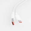 XIAOMI originalus kabelis USB A į Type C 6A 1 m baltos spalvos bulk pakuotė
