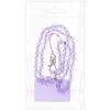 Dėklas OEM CRYSTAL DIAMOND telefono virvelė, telefono pakabukas / laido ilgis 74cm (37cm kilpoje) / ant kaklo - violetinė