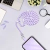 Dėklas OEM CRYSTAL DIAMOND telefono virvelė, telefono pakabukas / laido ilgis 74cm (37cm kilpoje) / ant kaklo - violetinė
