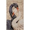 Abris Art Kryželiu siuvinėjimo rinkinys „Meilės gulbės“ 21x36 cm AAH-269