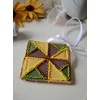 Abris Art Medinė dekoracija „Saulės motyvas“ 13,2x6,6 cm AABT-044