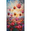 Abris Art Puošnus karoliukų siuvinėjimo rinkinys „Pavasario ritmas“ 24x42 cm