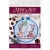 Abris Art Siuvinėjimo kryželiu rinkinys: Įsimylėjusios pelės, 14ct, 19 spalvų, 15x15