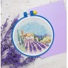 Abris Art Siuvinėjimo kryželiu rinkinys Provanso takai, 17x17 cm, 14 ct, su lankeliu