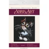 Abris Art Siuvinėjimo kryželiu rinkinys Pūkuotas kačiukas, 14 ct, 30x35 cm, 24 spalvų