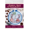 Abris Art Siuvinėjimo kryželiu rinkinys: Įsimylėjusios pelės, 14ct, 19 spalvų, 15x15