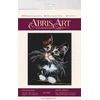 Abris Art Siuvinėjimo kryželiu rinkinys Pūkuotas kačiukas, 14 ct, 30x35 cm, 24 spalvų