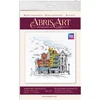 Abris Art Siuvinėjimo kryželiu rinkinys „Spalvotas miestas 2“, 14 ct, 22×21 cm