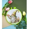 Abris Art Siuvinėjimo kryželiu rinkinys su rėmeliu „Floristė“ 15x15 cm