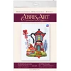 Abris Art Siuvinėjimo kryželiu rinkinys Kavinė, 14 ct, 32 spalvos, 15x19 cm