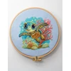 Aine Jūrų vėžliuko kryželiu siuvinėjimo rinkinys Aida 14 ct, 15×15 cm