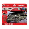 Airfix Willys MB Jeep dovanų rinkinys 1/72 A55117A