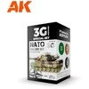 AK Interactive 3 kartos NATO akrilinių dažų rinkinys (3 spalvos)