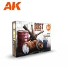 AK Interactive 3rd Gen akrilai – Rūdys ir apleistumo efektai, 6 vnt. (AK11605)