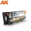 AK Interactive 3rd Gen akriliniai dažai Artimųjų Rytų karo, 6 spalvos AK11648