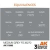 AK Interactive AIR akriliniai dažai Medium Pilkas FS36270, 17 ml