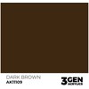 AK Interactive Dark Brown 3rd Gen akriliniai dažai 17 ml