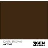 AK Interactive Dark Brown 3rd Gen akriliniai dažai 17 ml