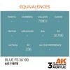 AK Interactive Mėlyna FS35190 AIR akriliniai dažai lėktuvų modeliams 17ml