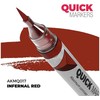 AK Interactive QUICK MARKER Infernal Raudona žymeklis miniatiūrų dažymui