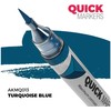 AK Interactive Quick Marker Turquoise Mėlyna žymeklis miniatiūrų dažymui