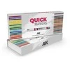 AK Interactive QUICK MARKERS žymekliai miniatiūroms, rinkinys 34 vnt