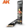 AK Interactive sendinimo pieštukai Metaliniai efektai, 5 vnt. (AK10046)
