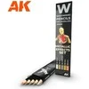 AK Interactive sendinimo pieštukai Metaliniai efektai, 5 vnt. (AK10046)