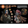 AK Interactive Skin &amp; Leather akrilinių dažų rinkinys, 6 spalvos