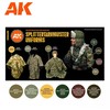 AK Interactive Splittertarnmuster uniformų 3Gen akrilinių dažų rinkinys