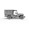 AK Interactive Toyota Land Cruiser FJ43 IDF/LAF su minkštu stogu 1/35 rinkinys