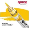 AK Interactive Warm Geltona žymeklis miniatiūrų dažymui QUICK MARKER