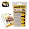 AMMO by MIG Jimenez AMMO MIG 8004 buteliukai dažų maišymui 17 ml, 4 vnt su maišytuvu ir lašintuvu