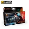 AMMO by MIG Jimenez AMMO MIG ATOM akrilinių dažų rinkinys Gravity 2 Mėlyna – mėlyni atspalviai