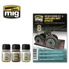 AMMO by MIG Jimenez AMMO MIG dulkių efektų sendinimo rinkinys lėktuvams: pigmentai + emalis, 7421