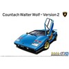 Aoshima Lamborghini Countach Walter Wolf V2 1/24 surinkimo modelis 06383