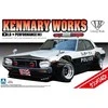Aoshima Nissan Skyline Ken &amp; Mary LB-Works patrulinis 4 durų 1/24 modelis