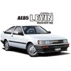 Aoshima Toyota AE85 Corolla Levin 1500SR 1984 1/24 surenkamas modelis