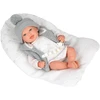 Arias Reborn lėlė kūdikis Daniela 45 cm – pilki rūbeliai, rankų darbo