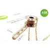 ASK - Art Scale Kit ASK žalvarinė kaklo grandinėlė, vidutinė, 50 cm