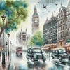 Ava Stitch Londonas – kryželių siuvinėjimo rinkinys Aida 16, 48 spalvų AVA